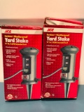 (2) Outdoor Yard Stakes In Boxes