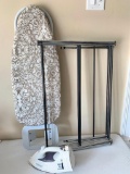 Ironing Board & Iron W/Fold-Up Drying Rack