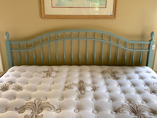 Wooden King Size Headboard W/Metal Frame