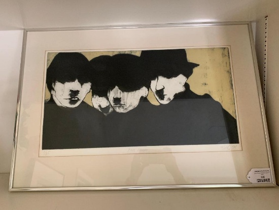 Framed Limited Edition Titled "Four Women" By Roth #1/25