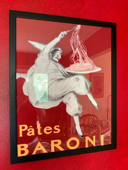 Contemporary Framed Print "Pates Baroni" By Leonetto Cappiello