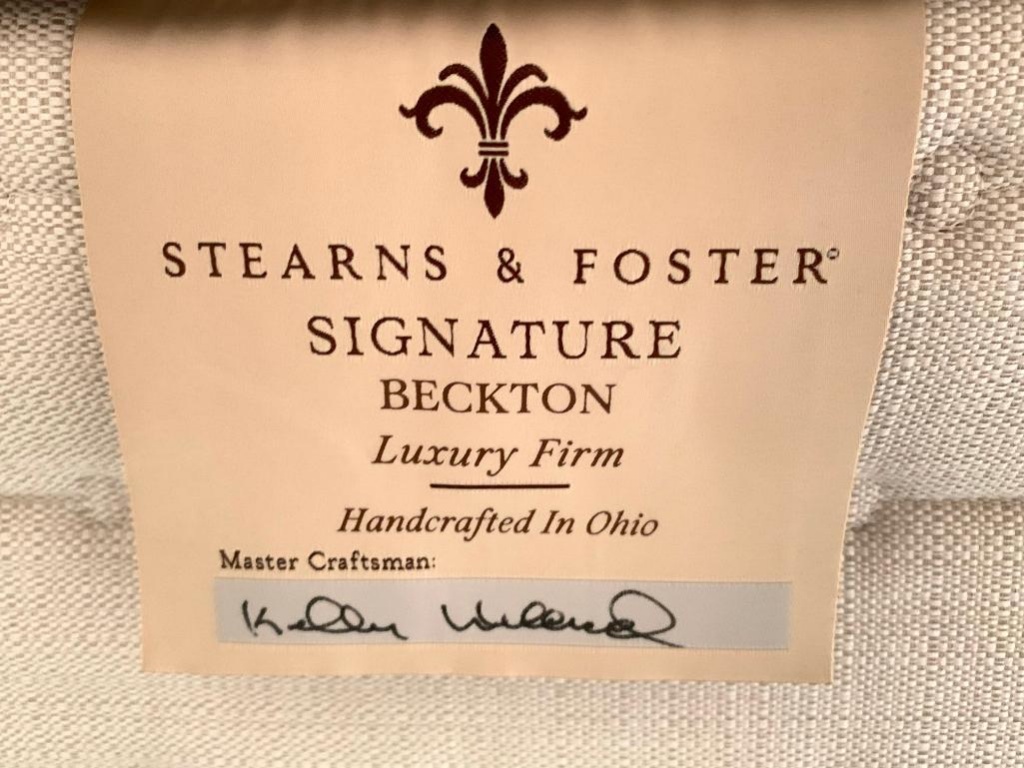 stearns and foster signature beckton