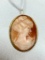Vintage Shell Carved Cameo Pin/Pendant