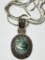 .925 Sterling Chain & Sterling Pendant W/Large Setting