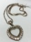 .925 Sterling Chain & Sterling Heart Shaped Pendant