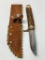 Nice Stag Handled Hunting Knife Marked 
