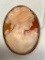 Shell Carved Cameo In 10K Frame