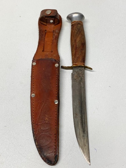 Vintage "F. A. Bower Imp. Co., Solingin, Germany" Hunting Knife W/Sheath
