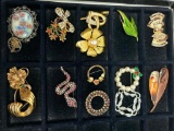 (16) Jewelry Pins-Some Are Vintage