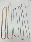 (5) .925 Sterling Chains