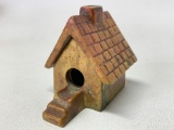 Unusual Vintage Brass House Shaped Cigarette Ashtray