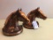 Great Set Of Gladys Brown Bronze Clad Horse-Head Bookends By Dodge Foundry