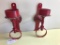 (2) Matching Metal Candle Sconces