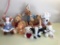 Shelf Of Stuffed Animals & Basket