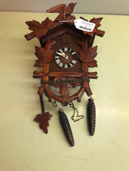 Coo-Coo Clock Is Marked "Made In Germany" W/Weights & Pendulum