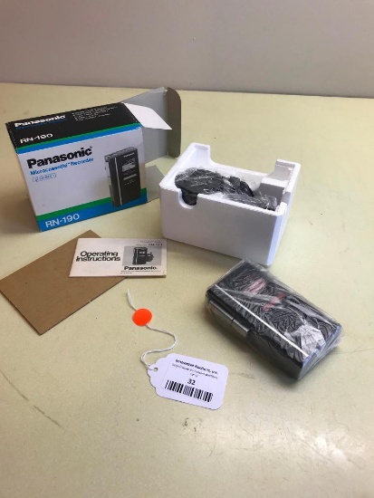 Panasonic Micro-Cassette Recorder Model RN-190 In Original Box