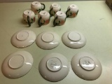 Set Of (6) Franciscan Cups & Saucers In Dogwood Pattern