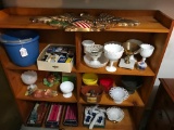Contents of Wooden Shelving Unit