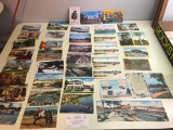 (35)+ Vintage Postally Unused Postcards