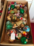 Group Of Christmas Ornaments Incl. Some Glass Figural