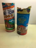 (2) Vintage Containers Of Lincoln Logs