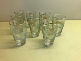 Set Of (8) Vintage Drinking Glasses By Libbey