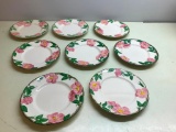 Set Of (8) Franciscan Desert Rose Salad Plates