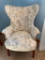 Vintage English Georgian Wing-Back Arm Chair