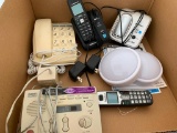 Group Of Misc. Phones, Answering machine, & Bump Lights