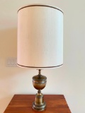 Early American Style Lamp W/Weather Vane Assembly & Original Shade