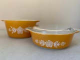 Vintage Pyrex Dishes W/(1) Lid