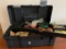 Group Of Blackpowder & Gun Related Items In Plastic Tool Box