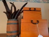 Small Wood Boxes and a Barrel of Feathers!