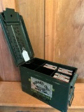 Ammo Can W/Plastic Trays & (6) Boxes Of .22 Long Rifle Ammo