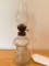 Antique Miniature Oil Lamp W/Chimney