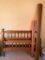 Maple Full Size Head & Footboards W/Wooden Rails & Slats