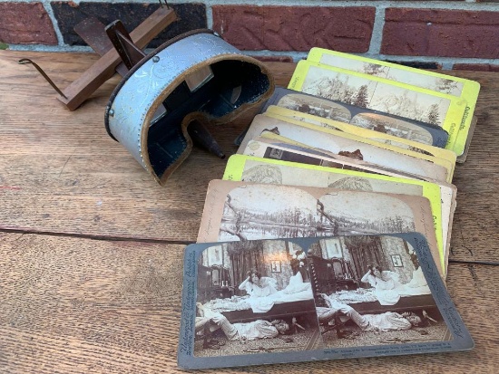 Victorian Stereoptican Viewer W/(24) Cards