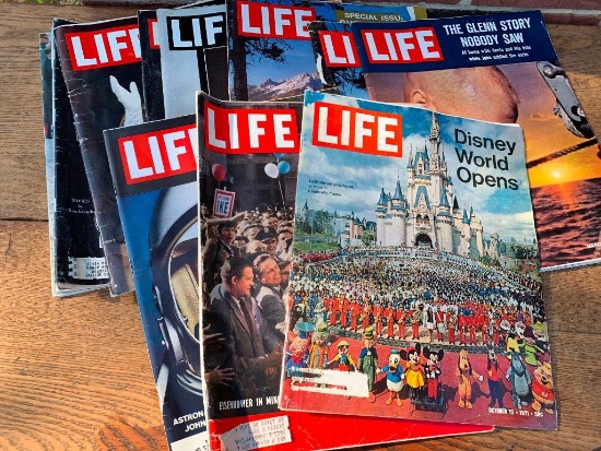 (12) Life Magazines-Mostly 50's & 60's