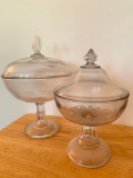 Victorian Era Lidded Glass Compote