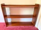 Wooden Open Book Shelf