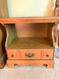 Maple Single Drawer Nightstand