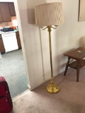 Floor Lamp W/Pleated Shade