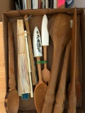 Vintage Hand Carved Fork & Spoon Salad Sets & Fans