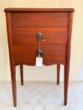 Vintage Mahogany Lift Top Sewing Cabinet