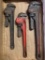 (3) USA Pipe Wrenches