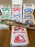 Vintage Decker's Hill Hog Ringer & (7) Boxes Of Rings