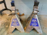 (2) 6 Ton Heavy Duty Jack Stands By Goodyear Racing
