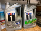 (8) 4.8 Gallon Oil Containers W/Various Weight Oils