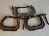 (3) Heavy Duty C-Clamps 5