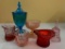 Vintage Glassware In Multiple Colors